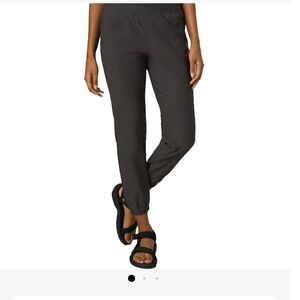 PRANA Halle E Waist Women's 8 All Purpose Jogger Pants Gray Nylon Stretch